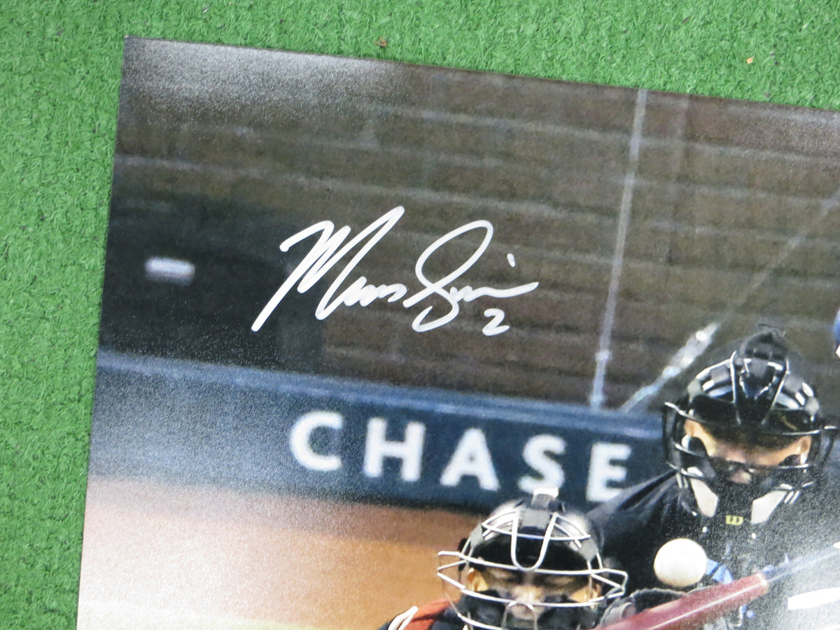 MARCUS SEMIEN TEXAS RANGERS SIGNED BATTING 16x20 PHOTO JSA COA
