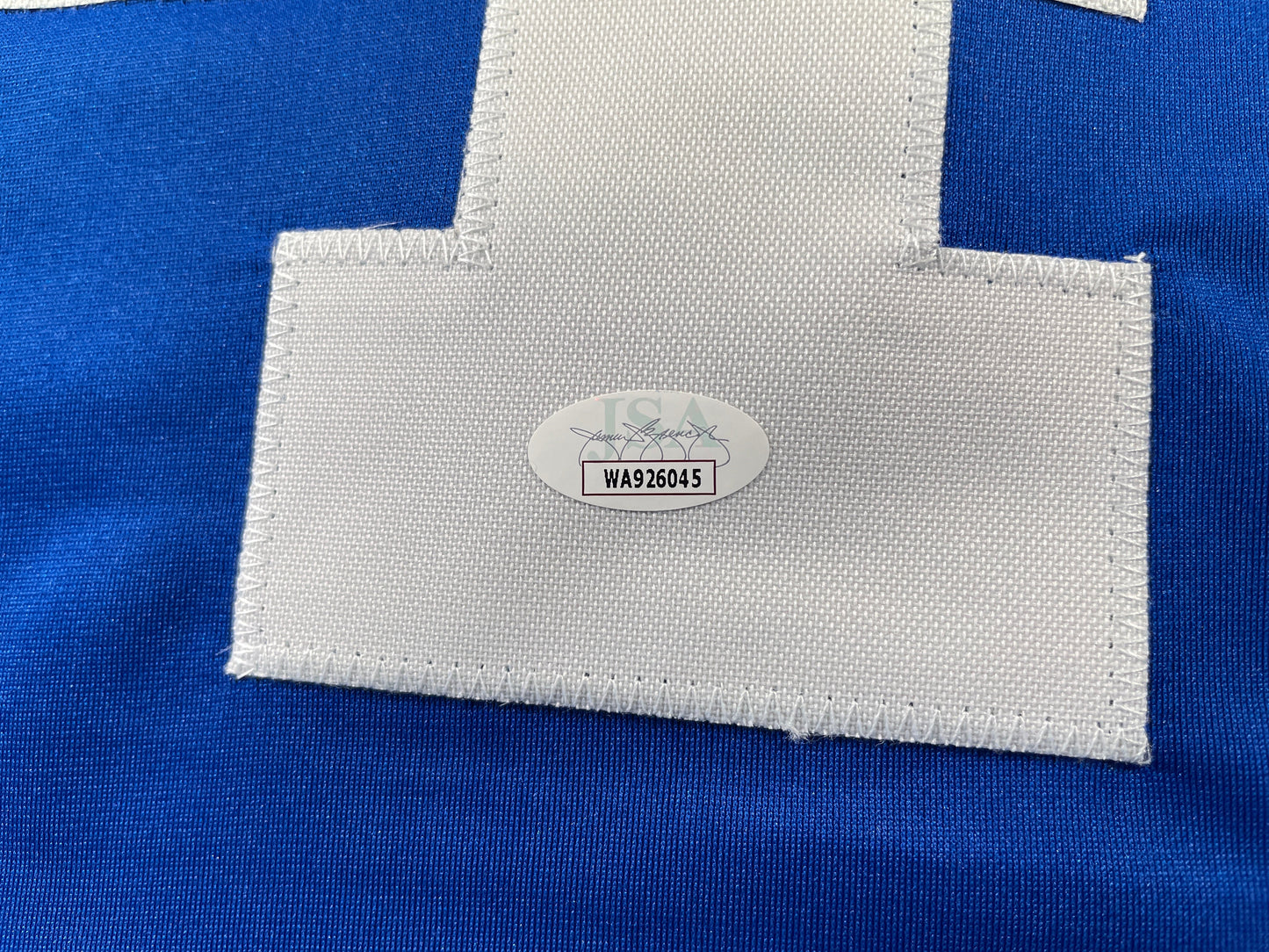 BOB LILLY DALLAS COWBOYS SIGNED SEWN THROWBACK FOOTBALL STAT JERSEY JSA