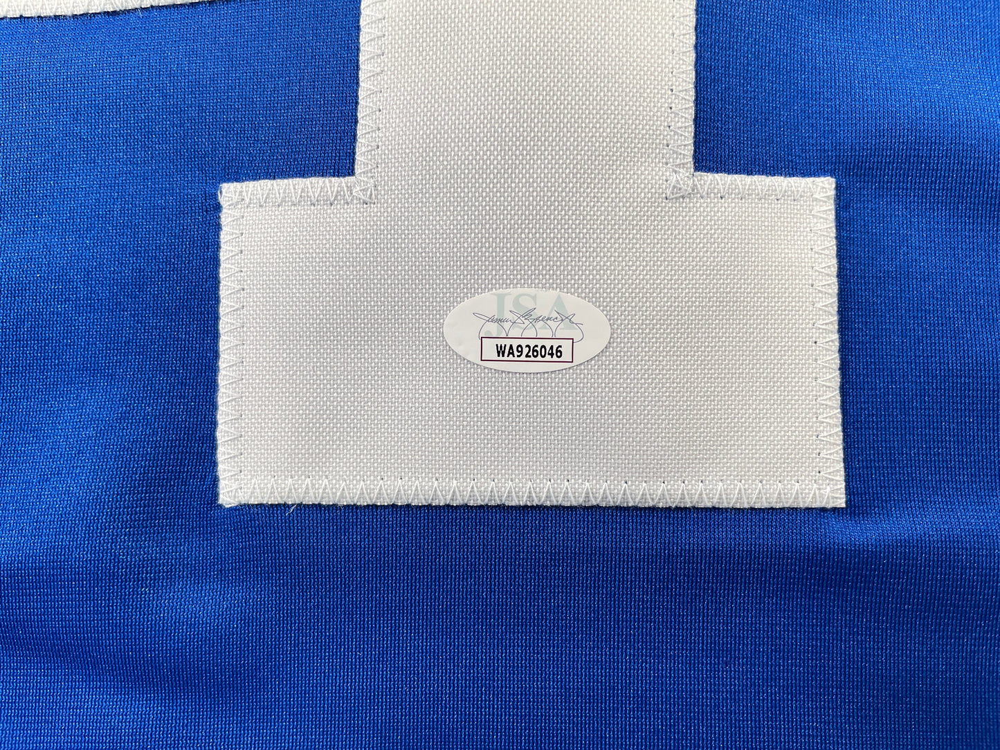 BOB LILLY DALLAS COWBOYS SIGNED SEWN THROWBACK FOOTBALL STAT JERSEY JSA