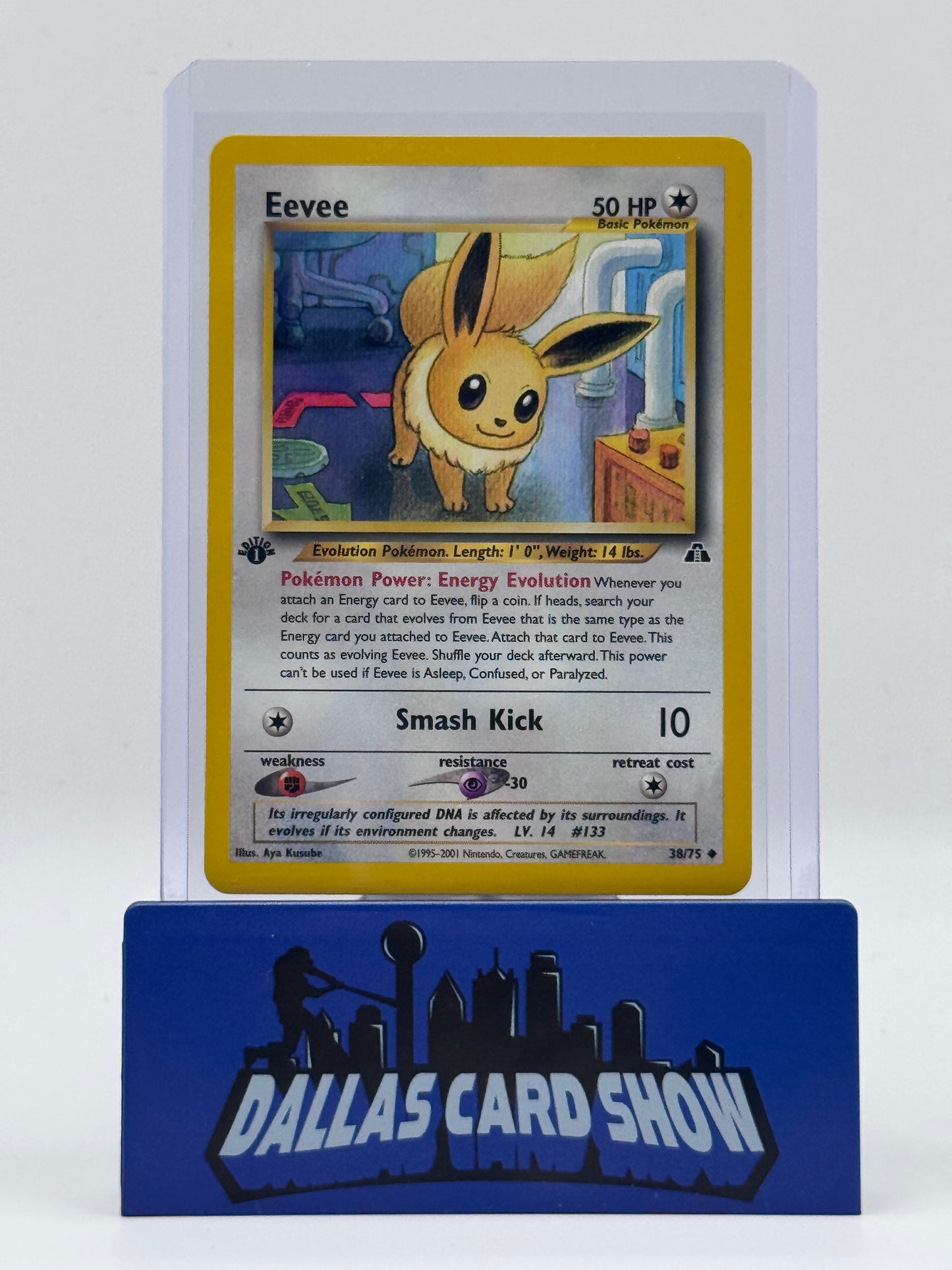 2001 Pokemon - Eevee (Common) - 38/75 1st Edition Neo Discovery NM