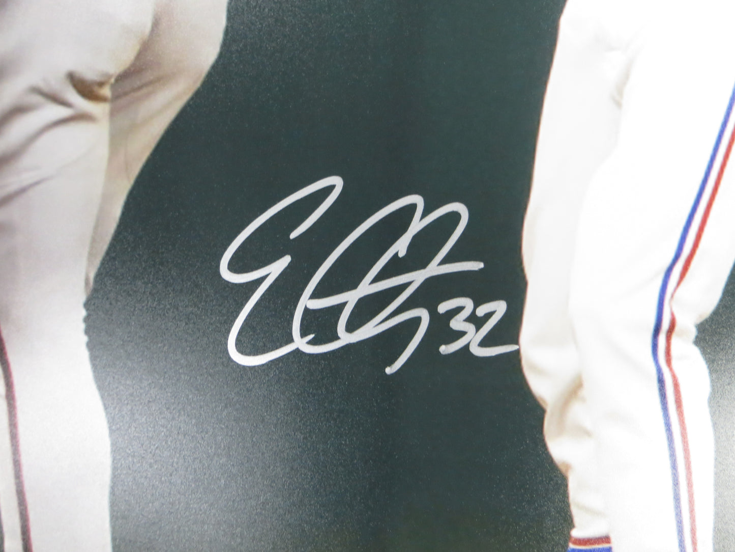EVAN CARTER TEXAS RANGERS SIGNED CELEBRATION 16x20 PHOTO BAS COA