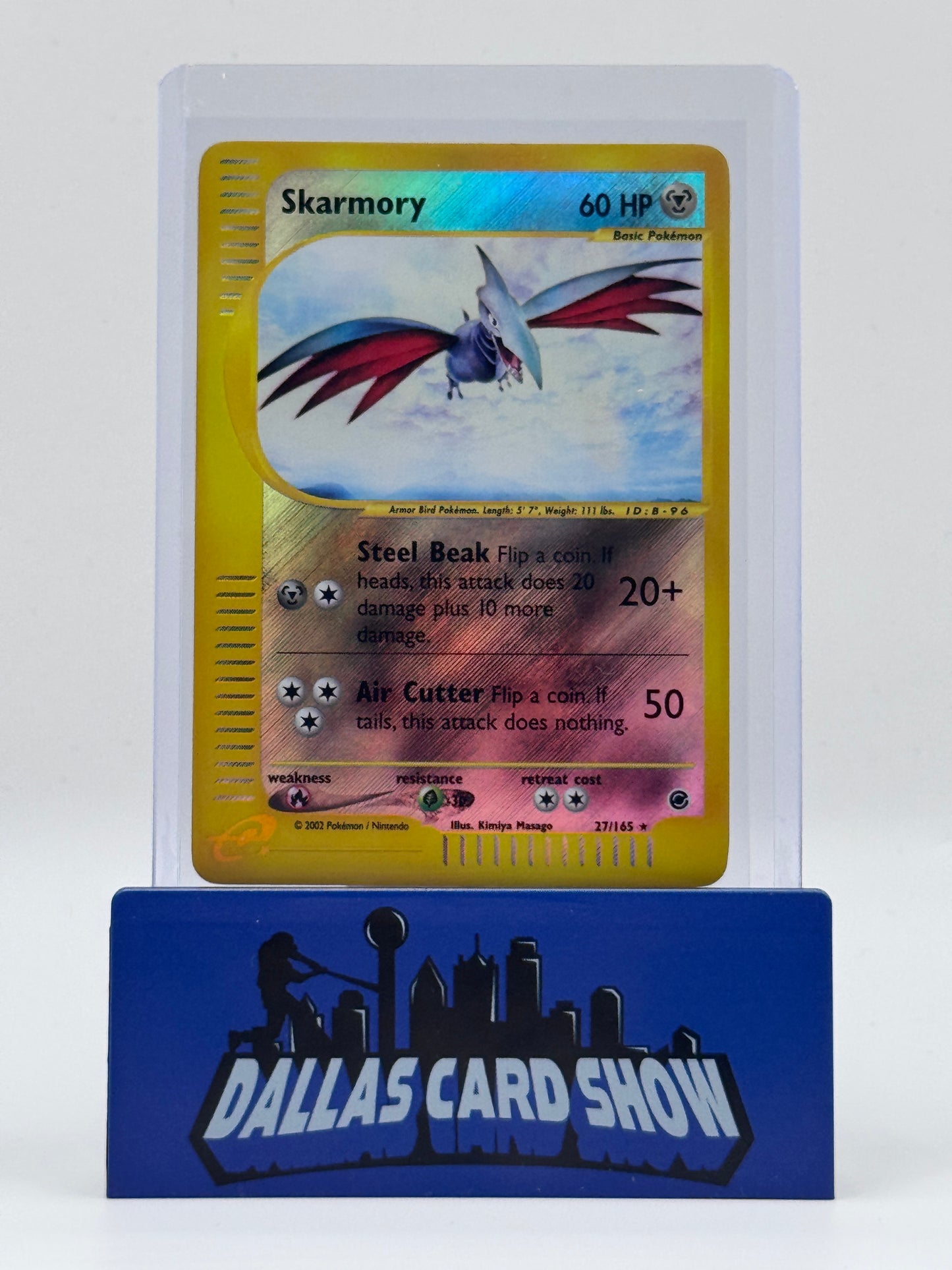2002 Pokemon - Skarmory (Rev. Foil) - 27/165 Expedition NM