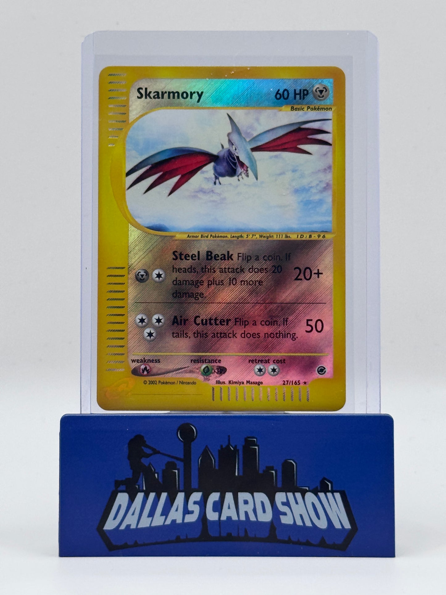 2002 Pokemon - Skarmory (Rev. Foil) - 27/165 Expedition NM