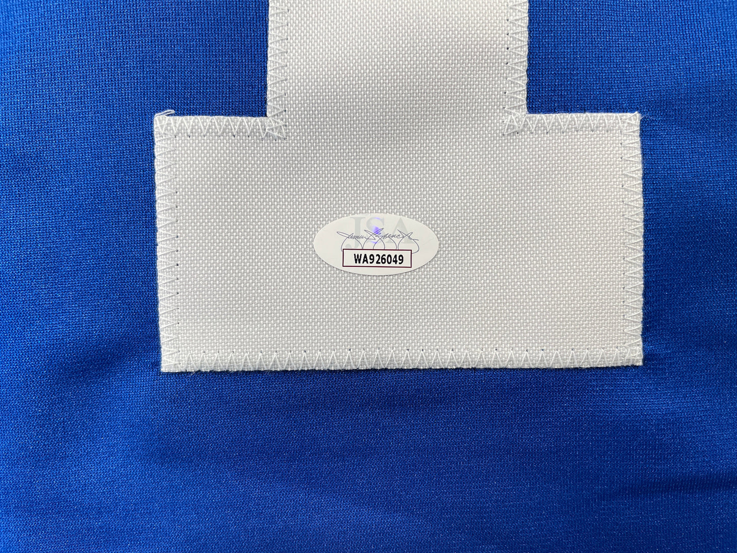 BOB LILLY DALLAS COWBOYS SIGNED SEWN THROWBACK FOOTBALL STAT JERSEY JSA