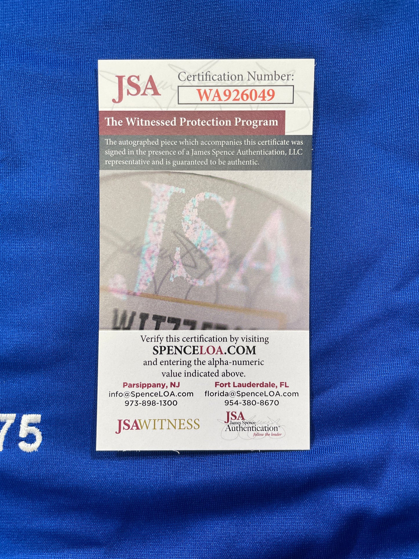 BOB LILLY DALLAS COWBOYS SIGNED SEWN THROWBACK FOOTBALL STAT JERSEY JSA