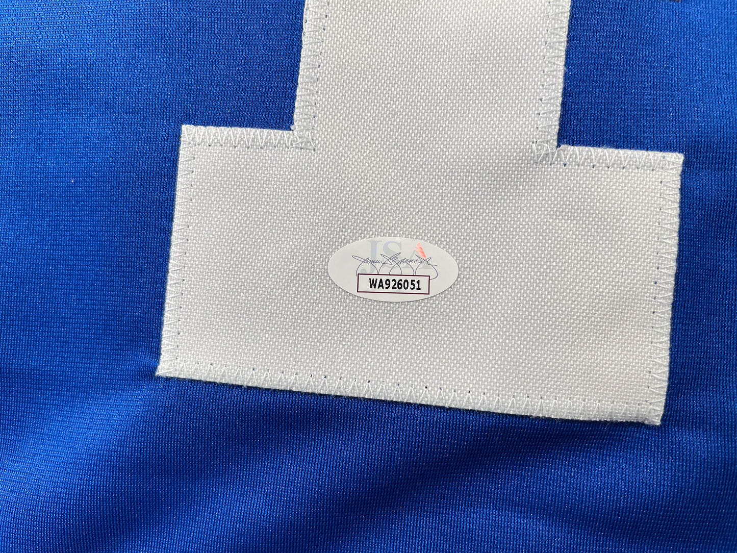 BOB LILLY DALLAS COWBOYS SIGNED SEWN THROWBACK FOOTBALL STAT JERSEY JSA