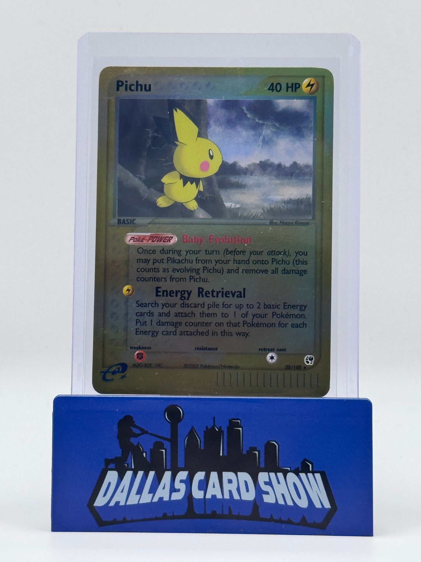 2003 Pokemon - Pichu (Rev. Foil) - 20/100 Sandstorm NM