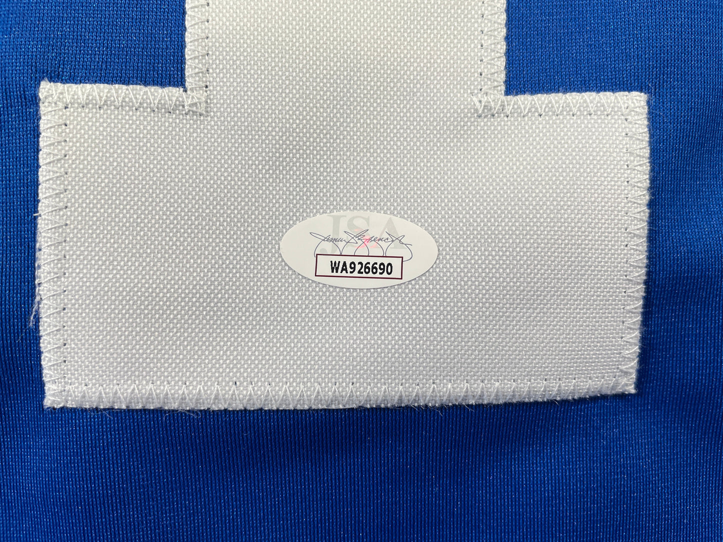 BOB LILLY DALLAS COWBOYS SIGNED SEWN THROWBACK FOOTBALL STAT JERSEY JSA