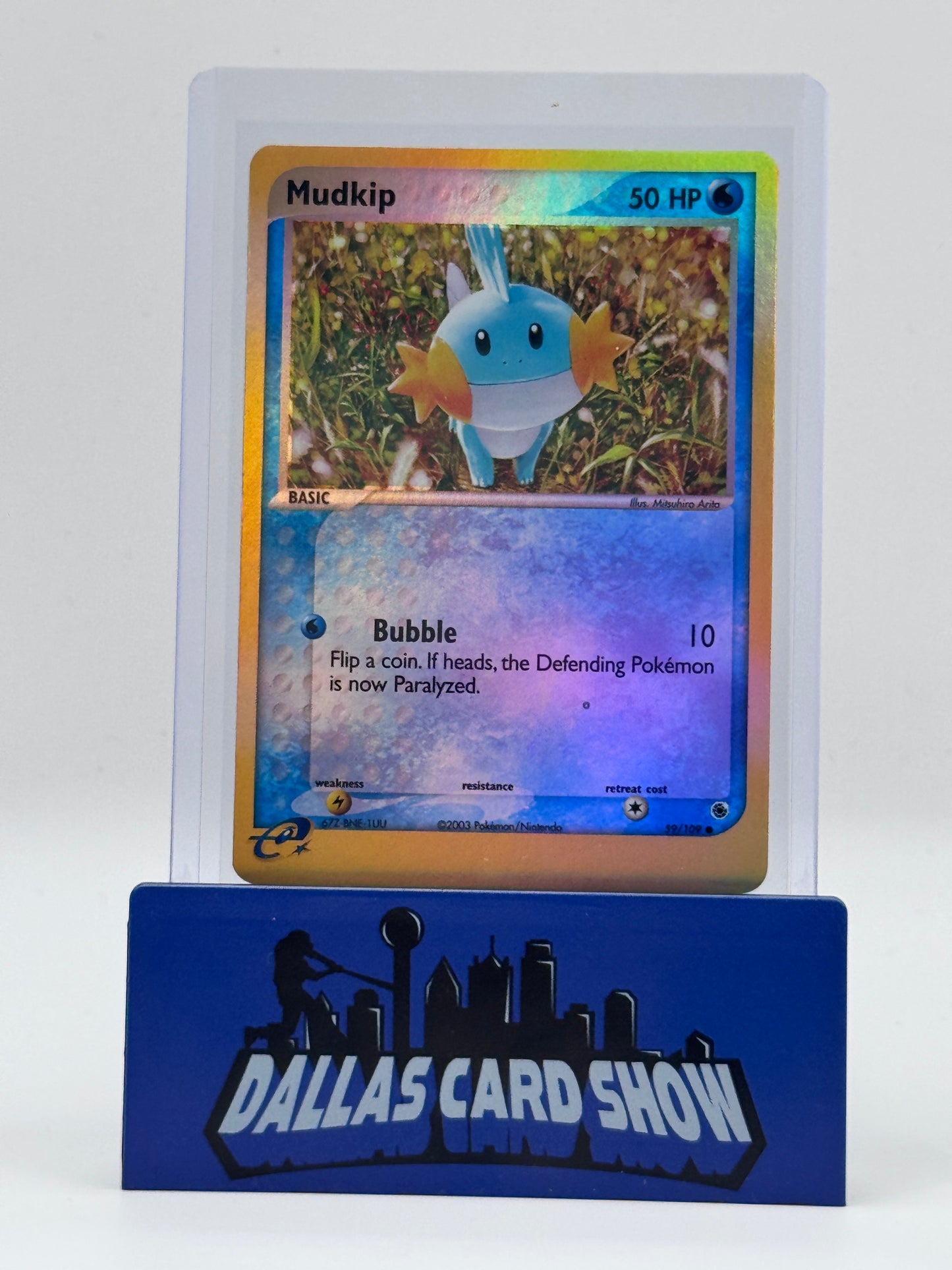 2003 Pokemon - Mudkip (Rev. Foil) - 59/109 Ruby & Sapphire LP