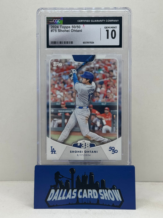 2024 Topps 50/50 #75 Shohei Ohtani CGC 10