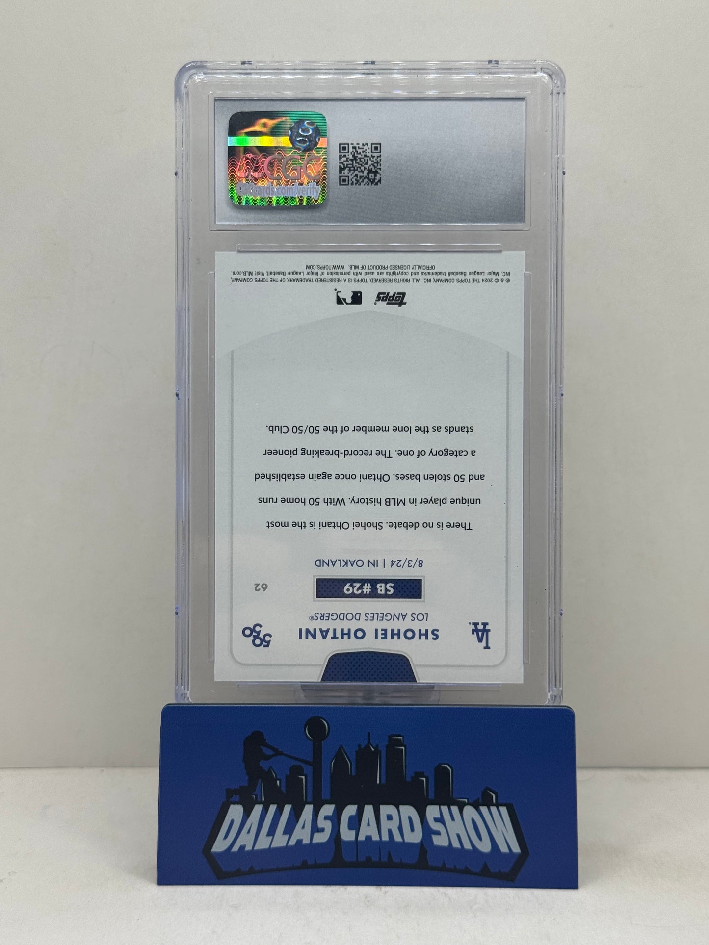 2024 Topps 50/50 #62 Shohei Ohtani CGC 10