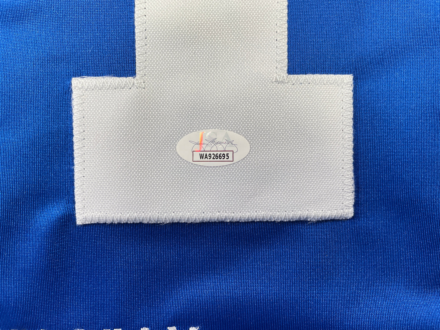 BOB LILLY DALLAS COWBOYS SIGNED SEWN THROWBACK FOOTBALL STAT JERSEY JSA