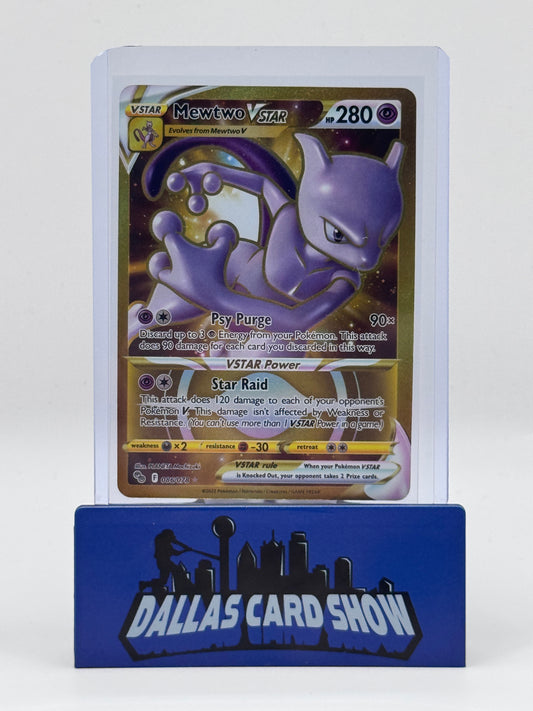 2022 Pokemon - Mewtwo VSTAR (Secret) - 086/078 Pokemon GO NM