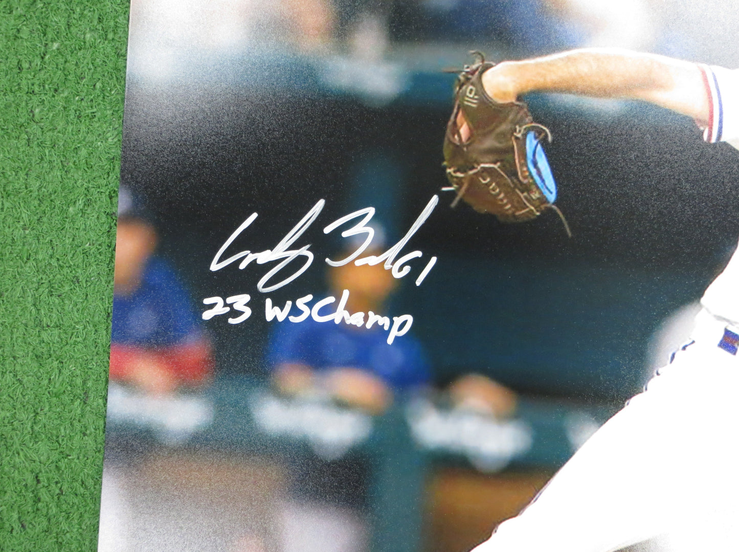CODY BRADFORD TEXAS RANGERS SIGNED 16x20 PHOTO w/INSC JSA COA