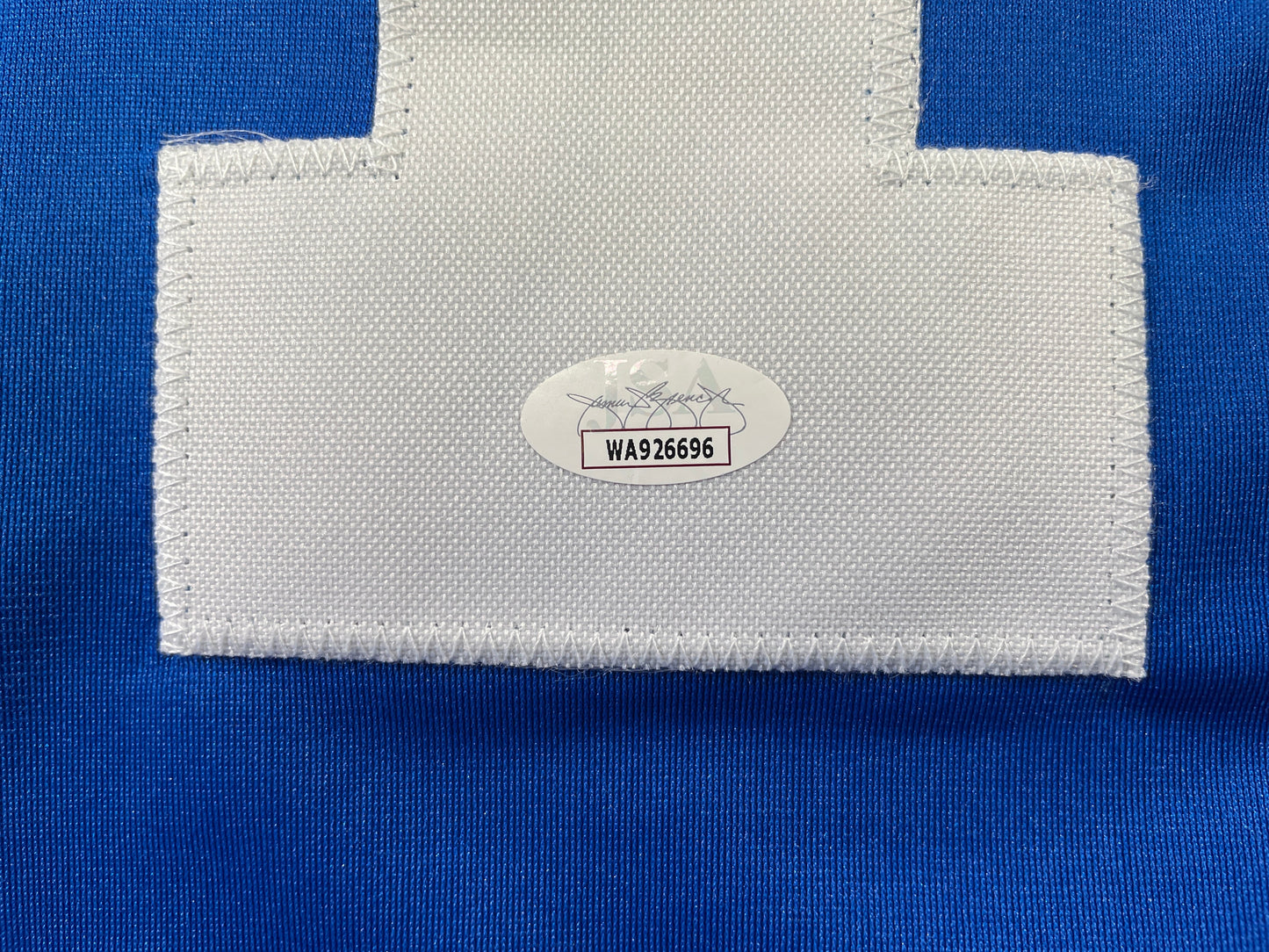 BOB LILLY DALLAS COWBOYS SIGNED SEWN THROWBACK FOOTBALL STAT JERSEY JSA