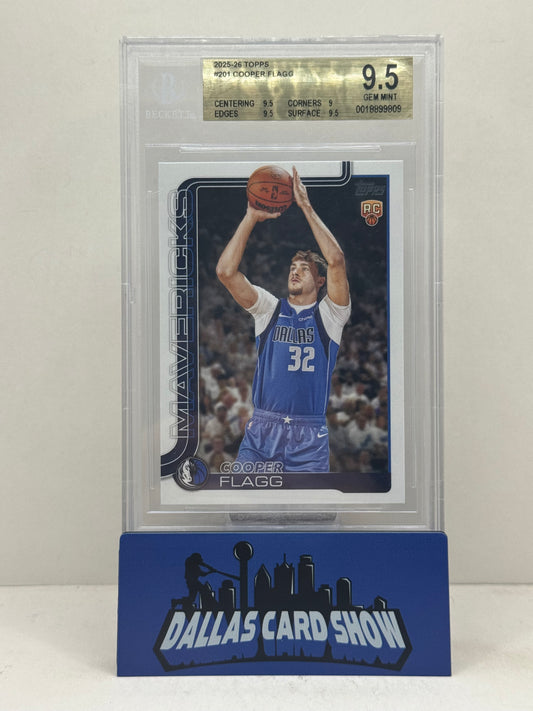 2025-26 Topps #201 Cooper Flagg Rookie RC BGS 9.5