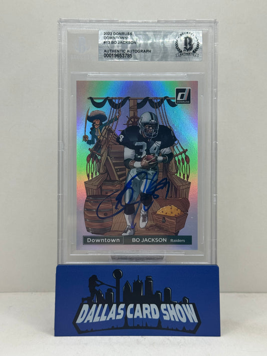 2022 Panini Donruss #13 Bo Jackson Downtown Autographed BGS Authentic