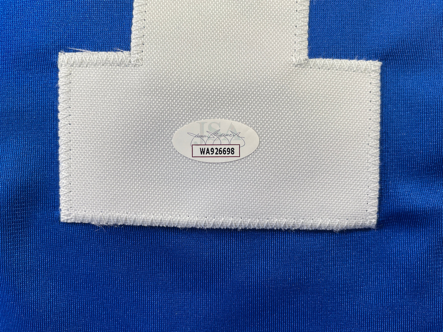 BOB LILLY DALLAS COWBOYS SIGNED SEWN THROWBACK FOOTBALL STAT JERSEY JSA