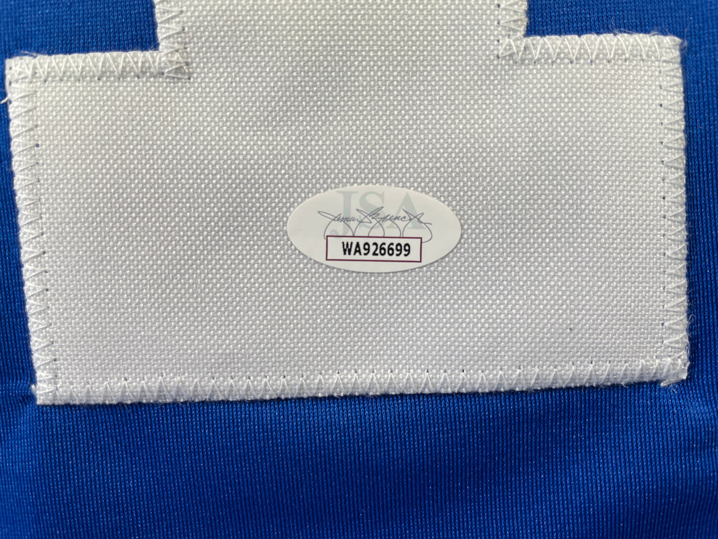 BOB LILLY DALLAS COWBOYS SIGNED SEWN THROWBACK FOOTBALL STAT JERSEY JSA