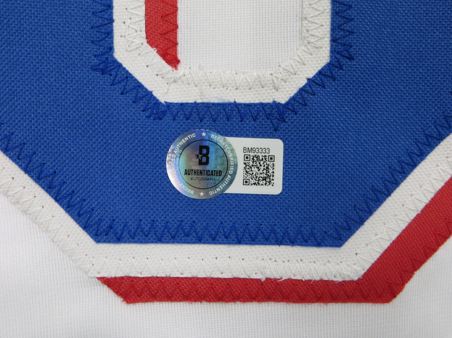 WYATT LANGFORD TEXAS RANGERS SIGNED SEWN Jersey BAS COA