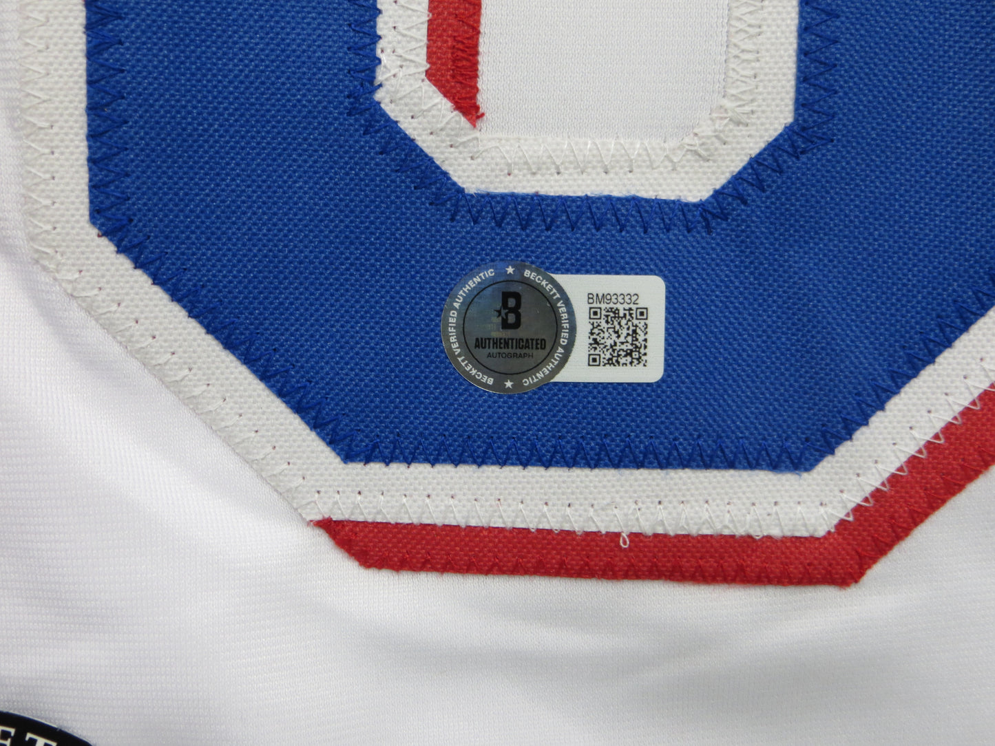 WYATT LANGFORD TEXAS RANGERS SIGNED SEWN Jersey BAS COA
