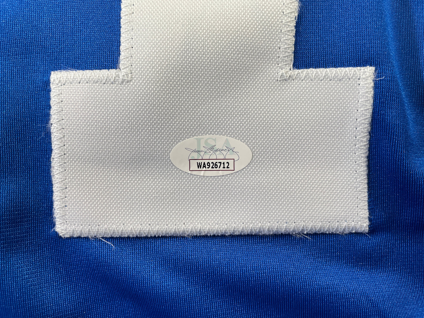 BOB LILLY DALLAS COWBOYS SIGNED SEWN THROWBACK FOOTBALL STAT JERSEY JSA