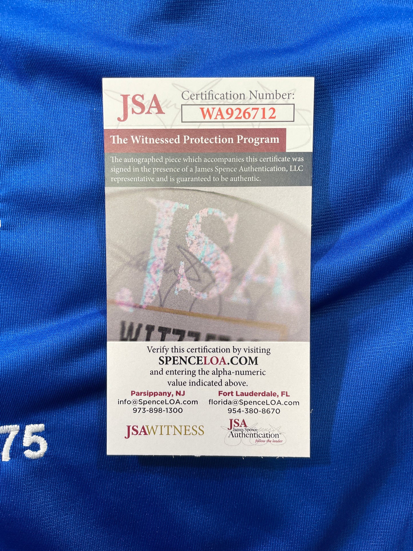 BOB LILLY DALLAS COWBOYS SIGNED SEWN THROWBACK FOOTBALL STAT JERSEY JSA