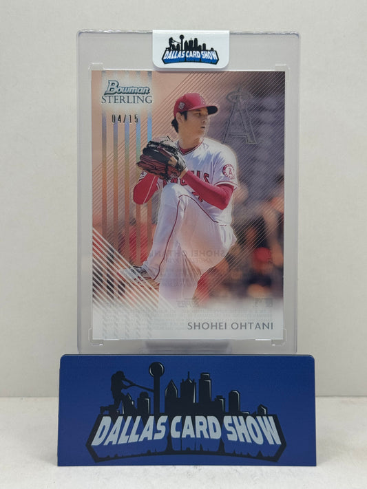 2022 Bowman Sterling #ST-SO Shohei Ohtani Sterling Acetate /15 Dodgers