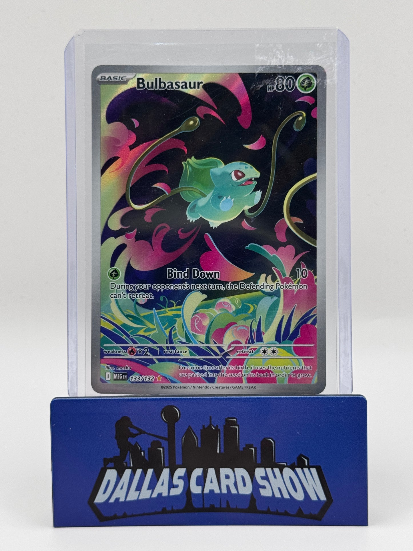 2025 Pokemon - Bulbasaur (Illustration Rare) - 133/132 Mega Evolution NM