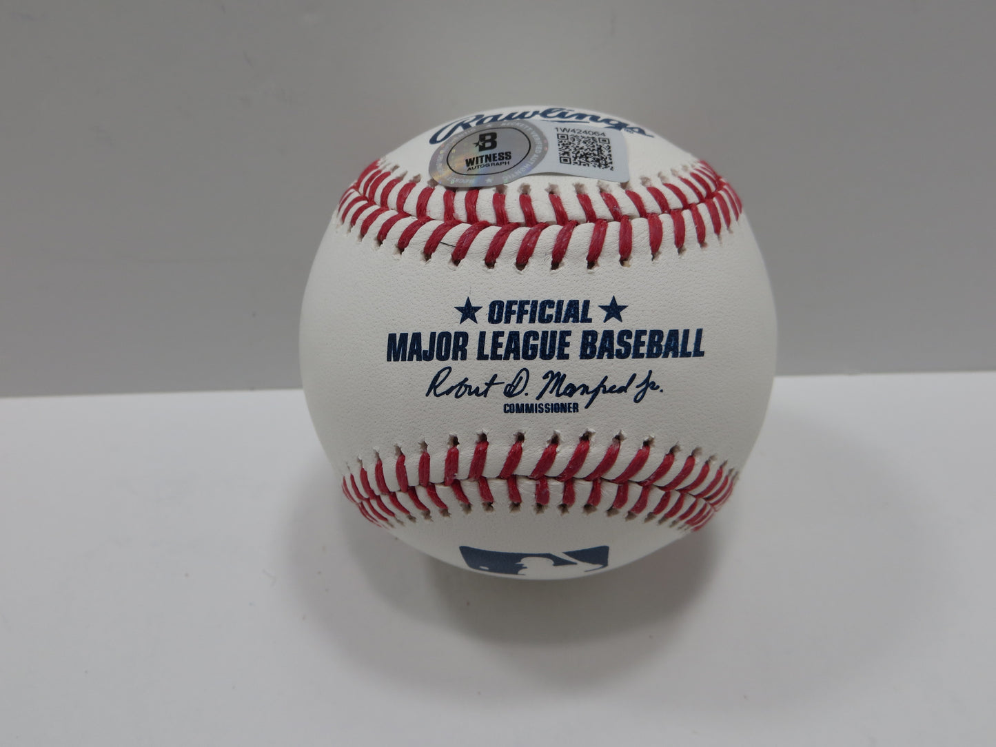 WYATT LANGFORD TEXAS RANGERS SIGNED RAWLINGS OML BASEBALL BAS COA