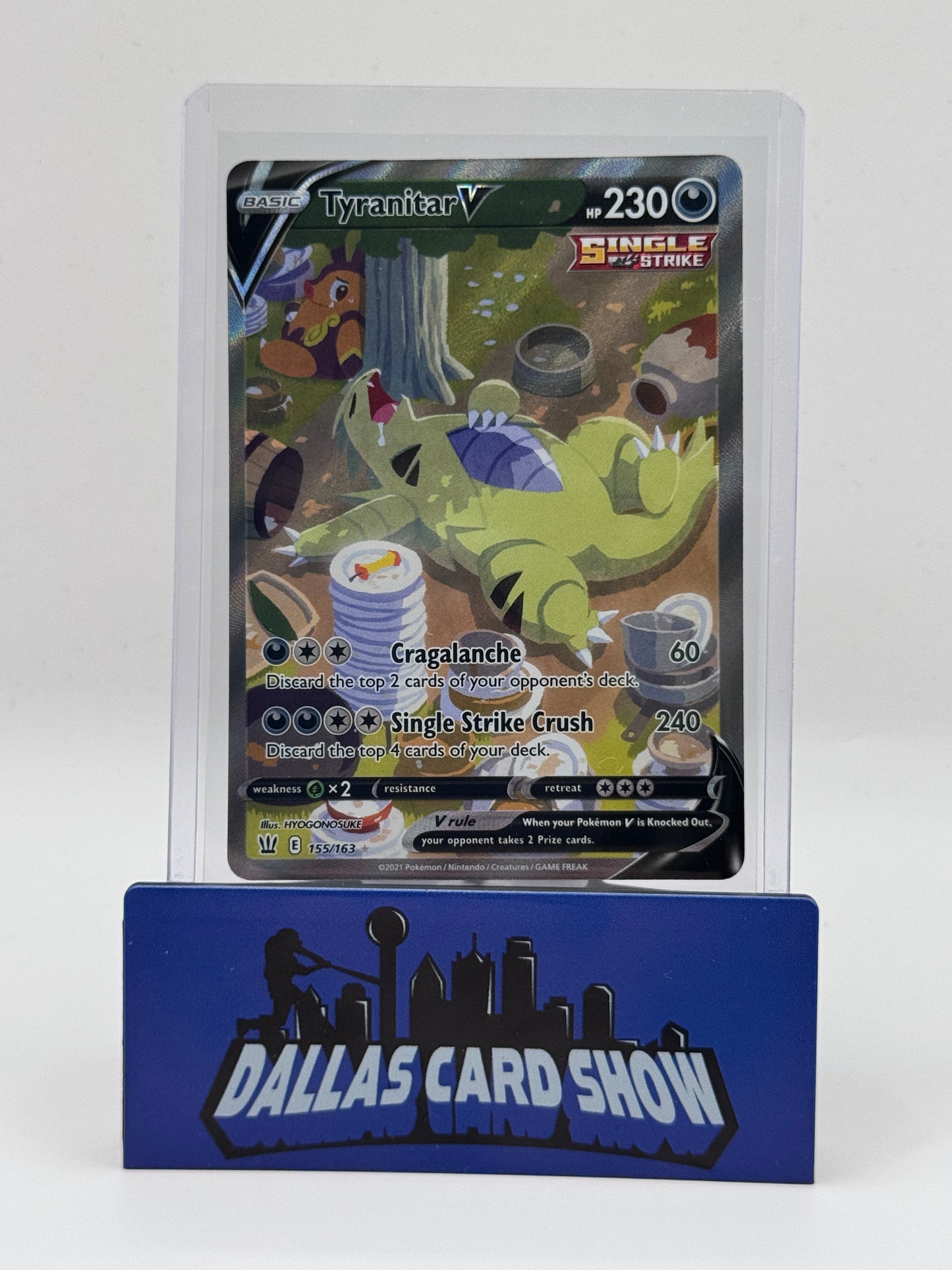 2021 Pokemon - Tyranitar V (Alt Art) - 155/163 Battle Styles NM