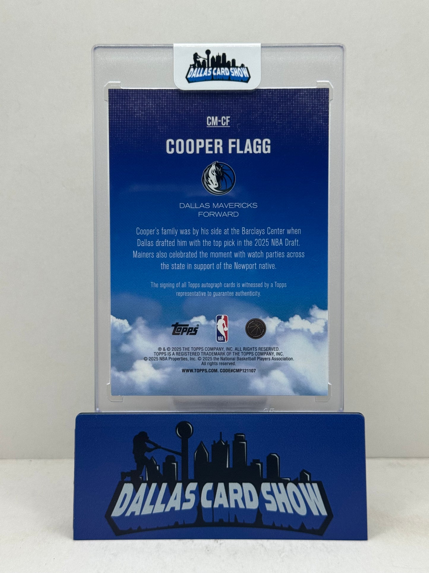 2025-26 Topps #CM-CF Cooper Flagg Contemporary Marks Rookie Autograph