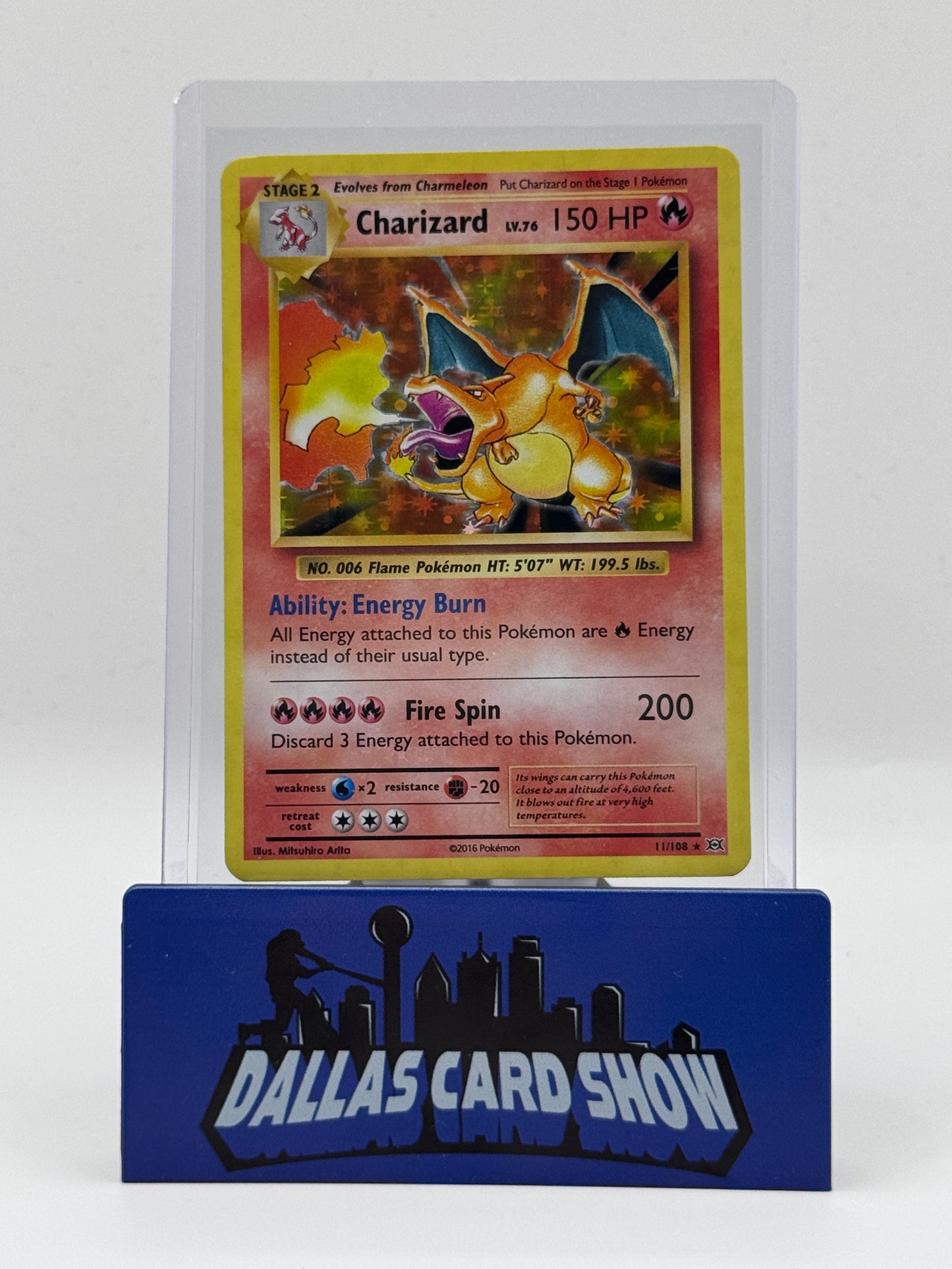 2016 Pokemon - Charizard (Holo) - 11/108 XY Evolutions LP