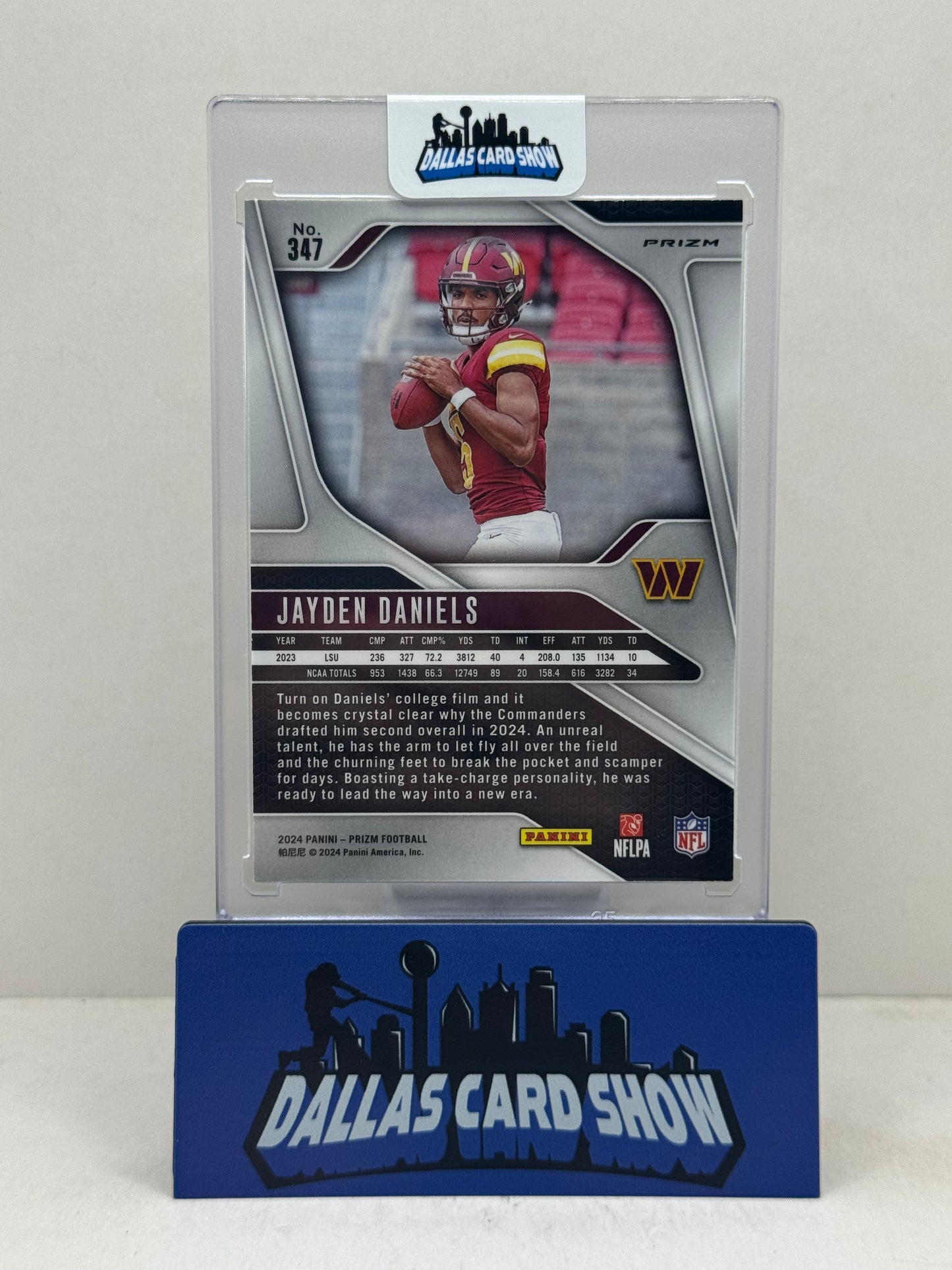 2024 Panini Prizm #347 Jayden Daniels Checkerboard Rookie RC