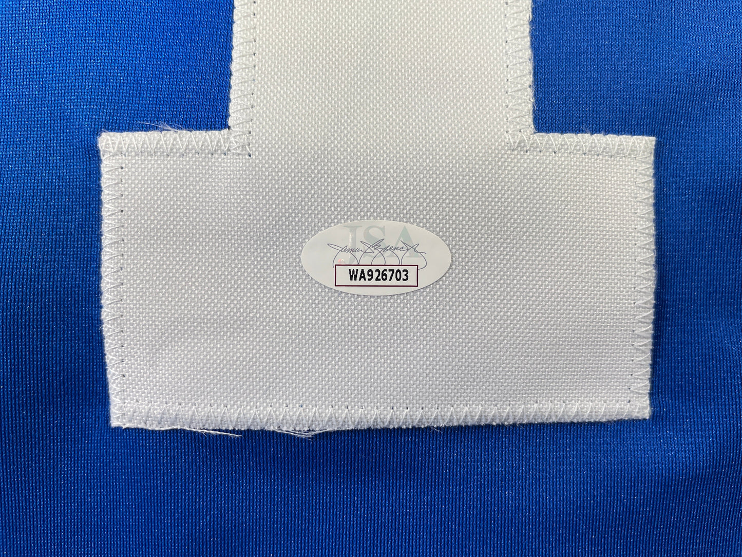 BOB LILLY DALLAS COWBOYS SIGNED SEWN THROWBACK FOOTBALL STAT JERSEY JSA