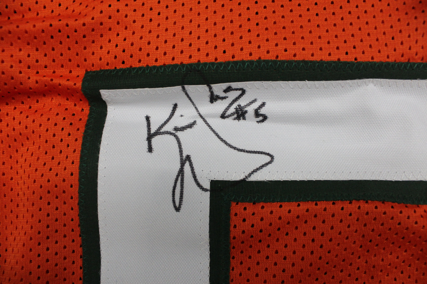 KEVIN WILLIAMS MIAMI HURRICANES SIGNED JERSEY w/INSCs Dallas Cowboys XL BAS