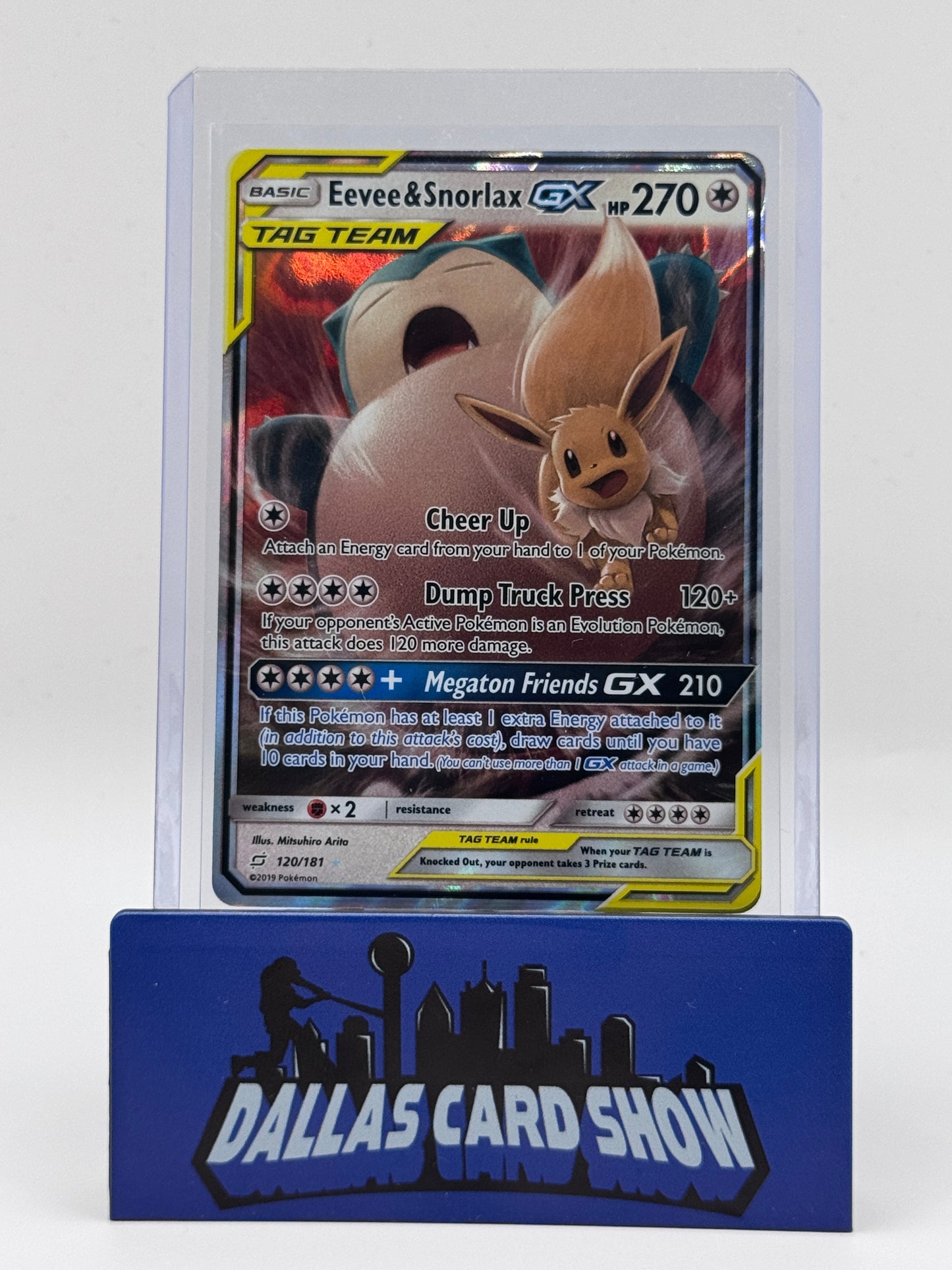 2019 Pokemon - Snorlax & Eevee GX - 120/181 Team Up NM