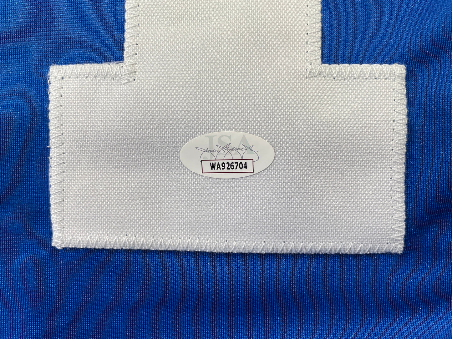 BOB LILLY DALLAS COWBOYS SIGNED SEWN THROWBACK FOOTBALL STAT JERSEY JSA