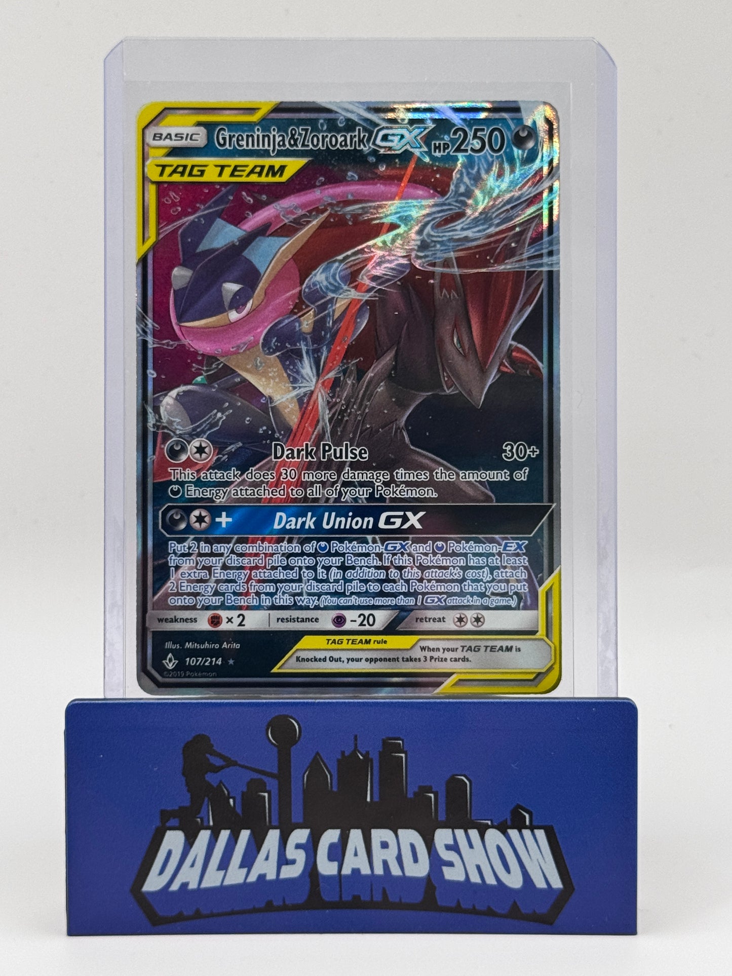 2019 Pokemon - Greninja & Zoroark GX - 107/214 Unbroken Bonds NM