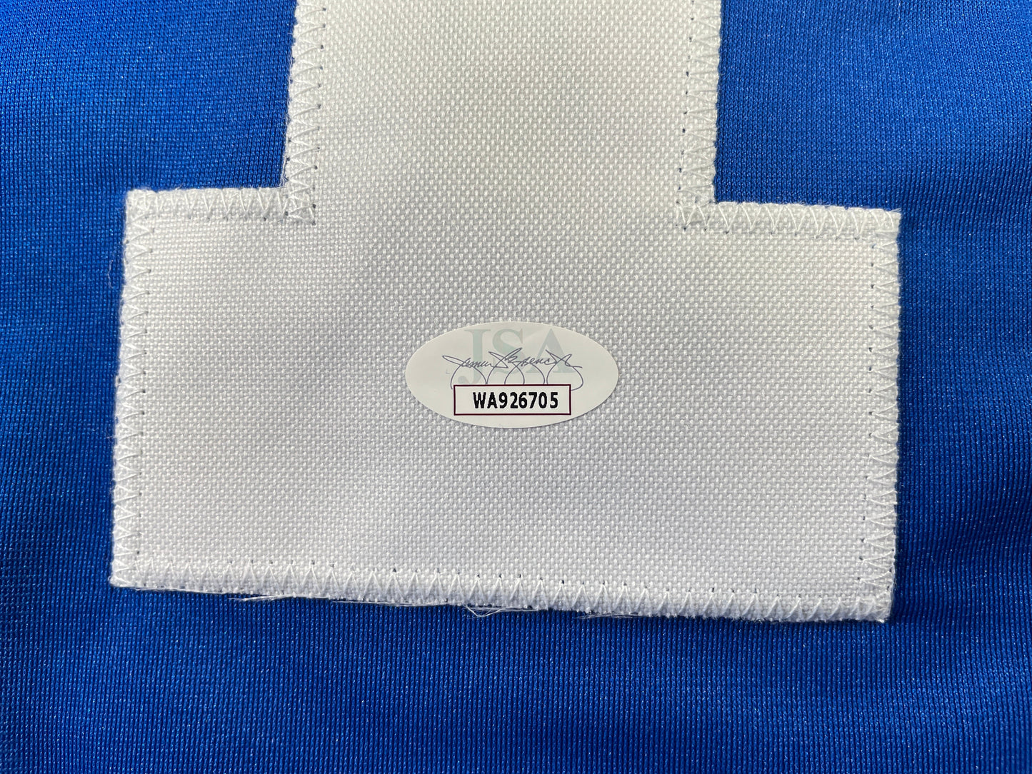 BOB LILLY DALLAS COWBOYS SIGNED SEWN THROWBACK FOOTBALL STAT JERSEY JSA