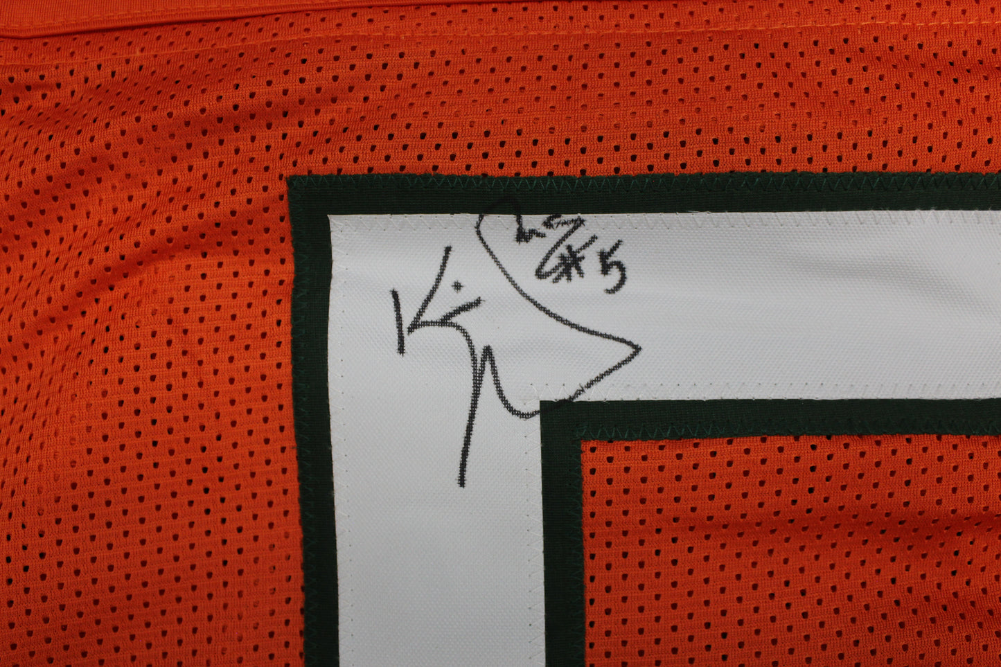 KEVIN WILLIAMS MIAMI HURRICANES SIGNED JERSEY w/INSCs Dallas Cowboys XL BAS