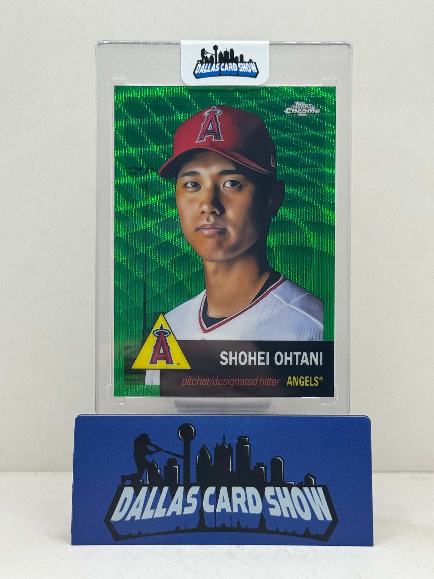2022 Topps Chrome Platinum Anniversary #1 Shohei Ohtani Green Wave /99