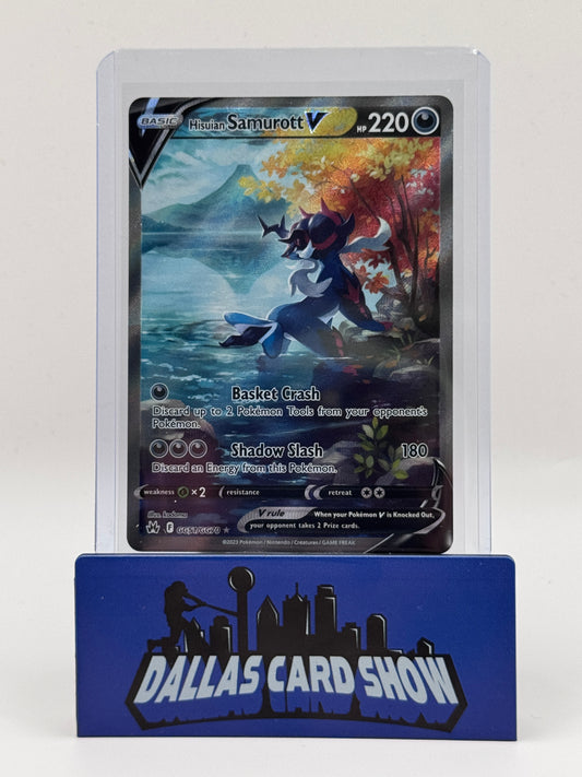 2023 Pokemon - Hisuian Samurott V (Galarian Gallery) - GG51/GG70 Crown Zenith NM