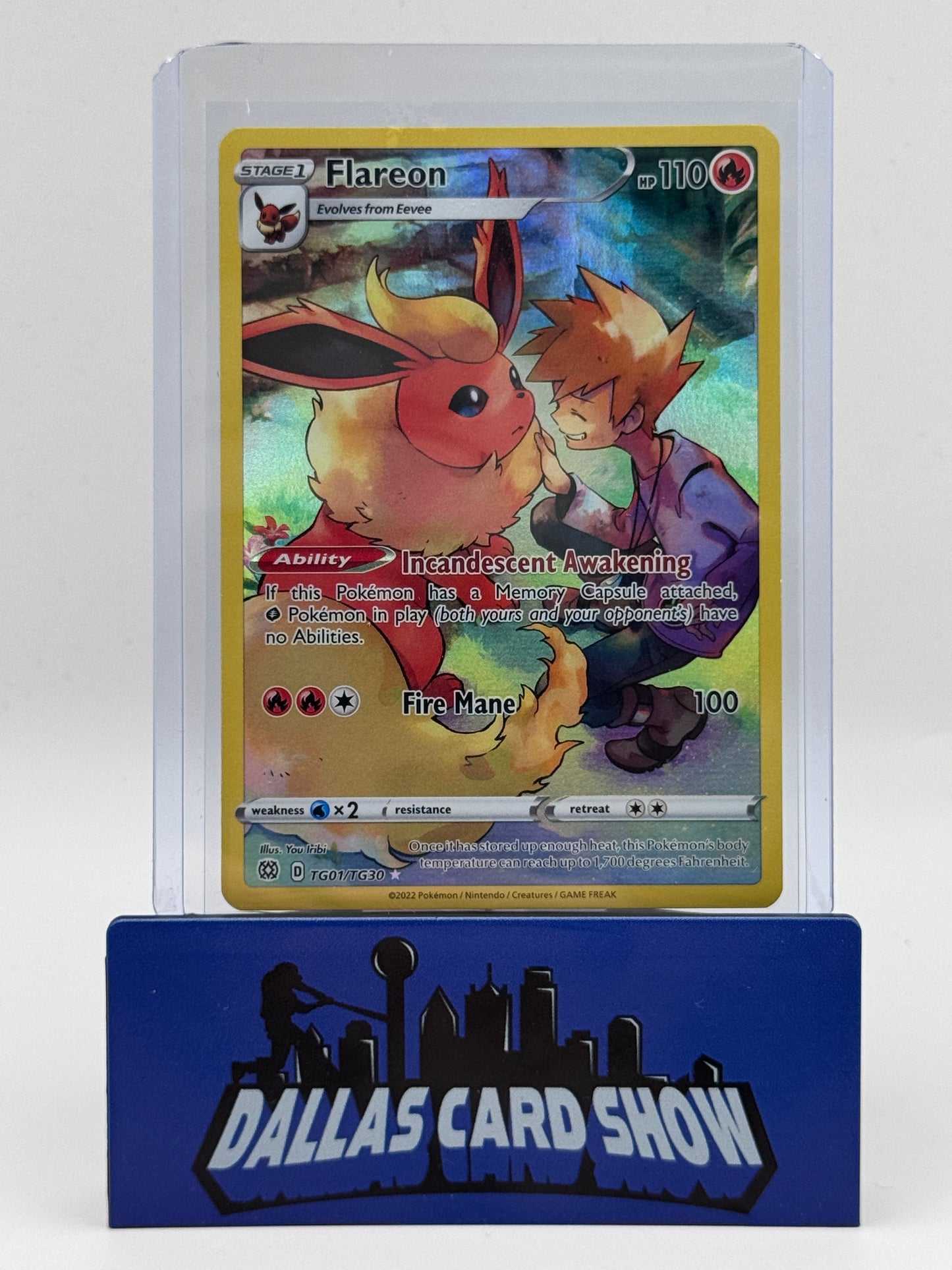 2022 Pokemon - Flareon (Trainer Gallery) - TG01/TG30 Brilliant Stars NM
