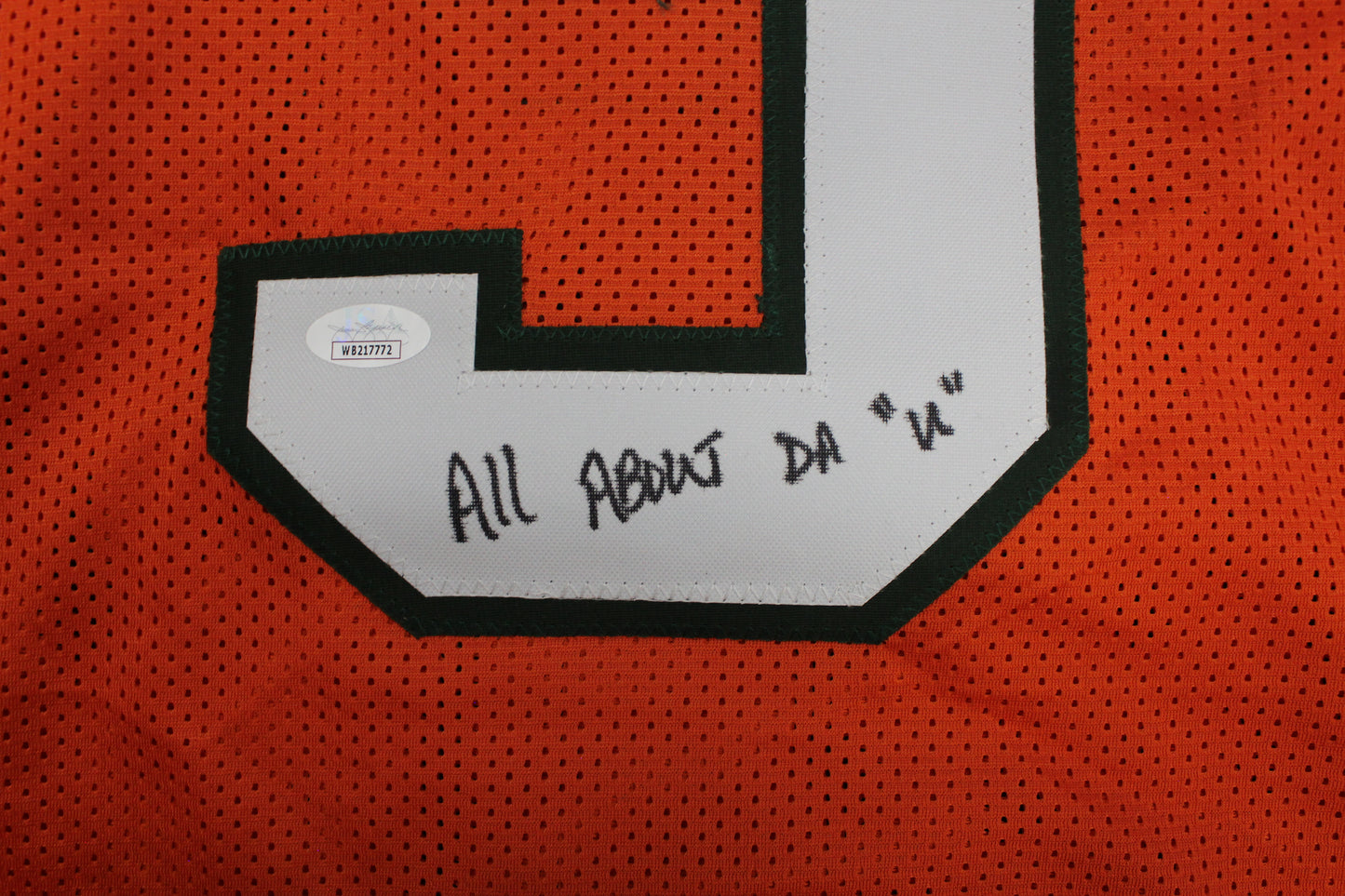 KEVIN WILLIAMS MIAMI HURRICANES SIGNED JERSEY w/INSCs Dallas Cowboys XL BAS
