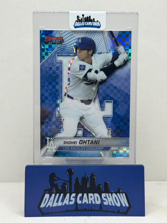 2025 Bowman's Best #46 Shohei Ohtani Blue Checkerboard /150 Dodgers