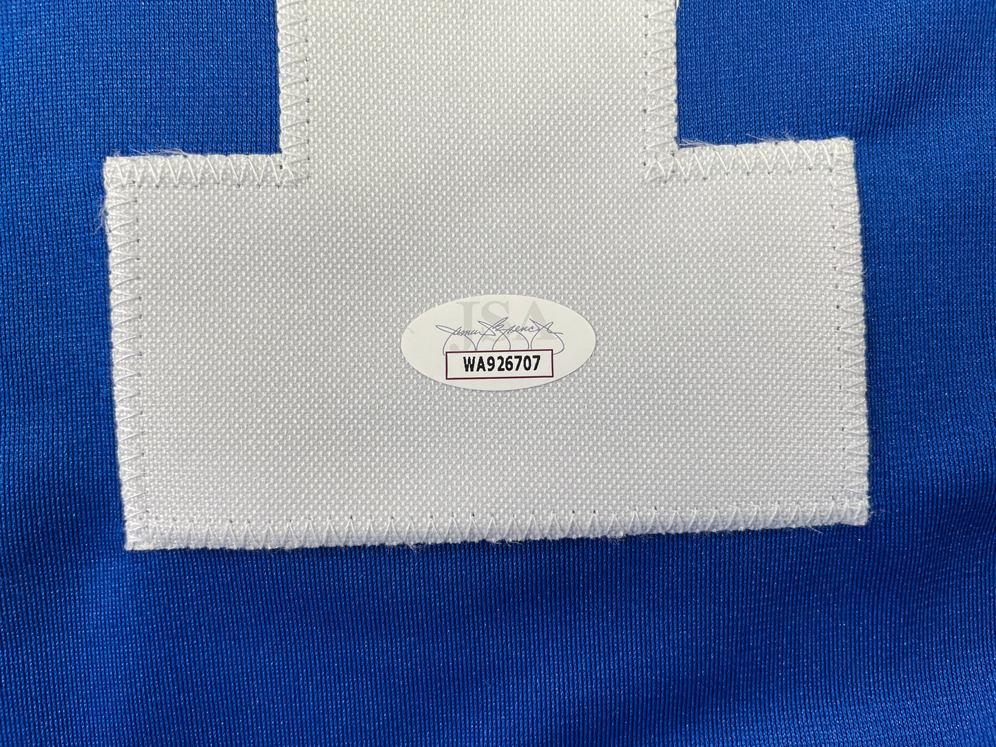 BOB LILLY DALLAS COWBOYS SIGNED SEWN THROWBACK FOOTBALL STAT JERSEY JSA