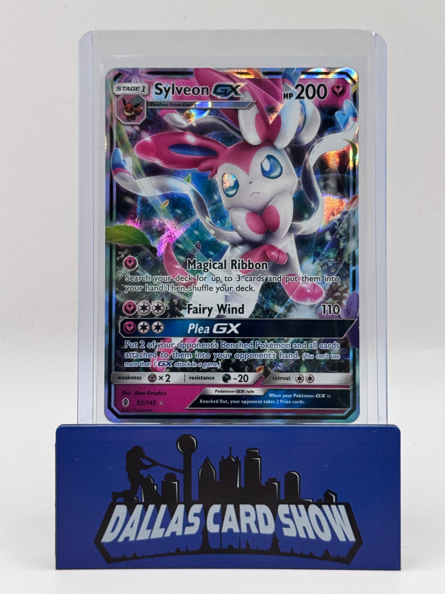 2017 Pokemon - Sylveon GX - 92/145 Guardians Rising NM