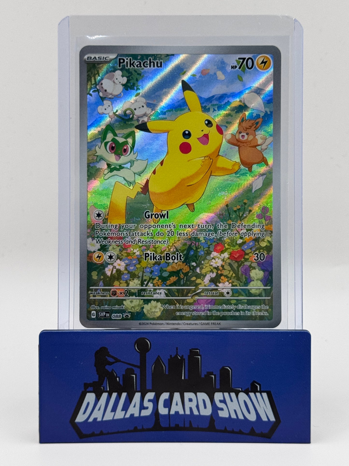 2024 Pokemon - Pikachu (Illustration Rare) - SVP088 ETB Promos NM