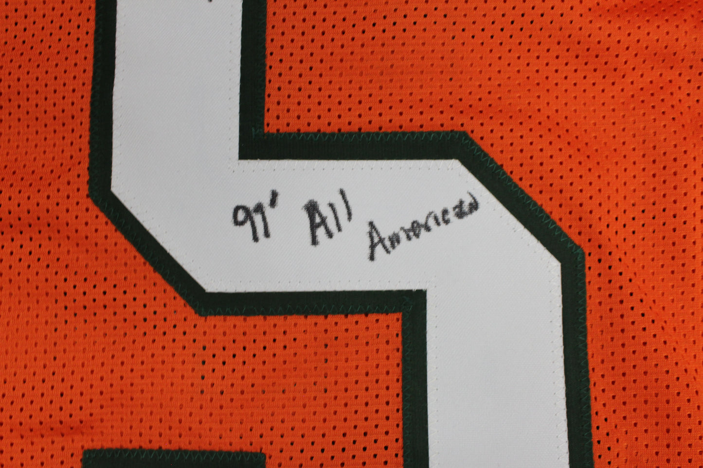 KEVIN WILLIAMS MIAMI HURRICANES SIGNED JERSEY w/INSCs Dallas Cowboys XL BAS